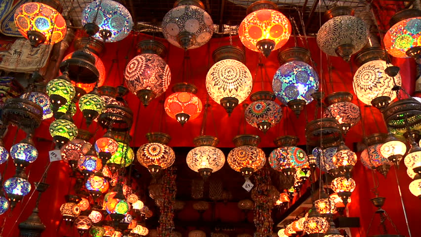Lights in Grand bazaar in Istanbul-Turkey