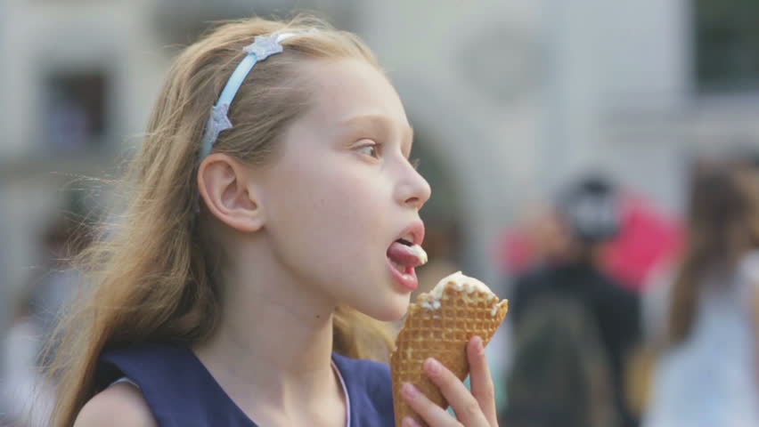 Girl Licking Ice Cream Telegraph 