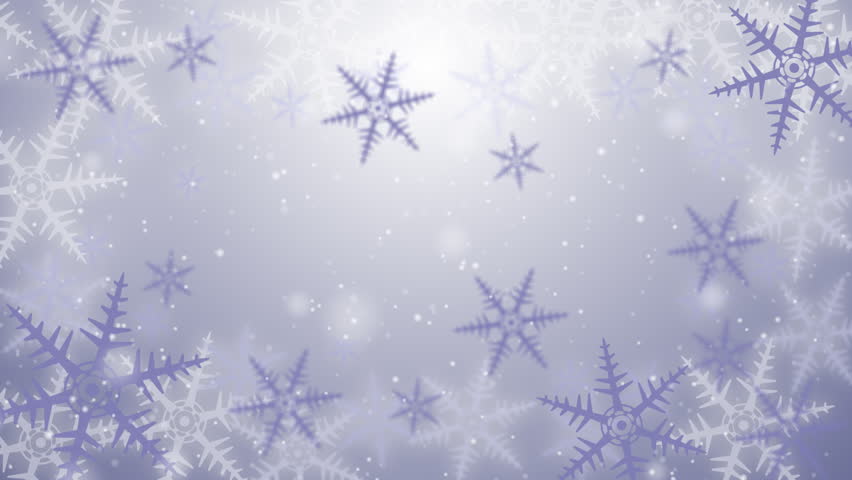 Snow crystal background seamless loop
