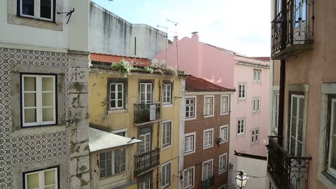 LISBON - JUNE 12,2016: ALFAMA District Lisbon top view