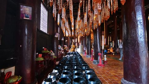 Chiang Mai, Thailand. Circa February 2016. Tourist visiting Phan Tao Temple.
