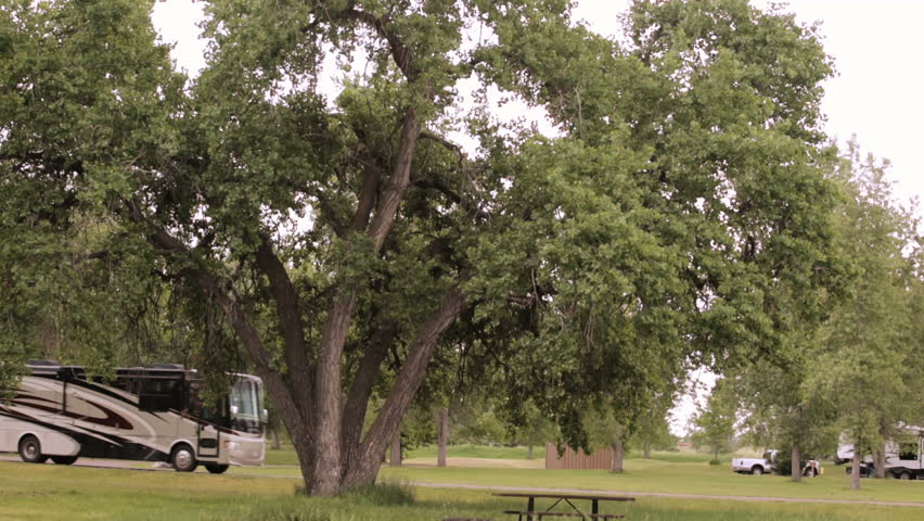 Summer camping at Cherry Creek State Park, Colorado.
