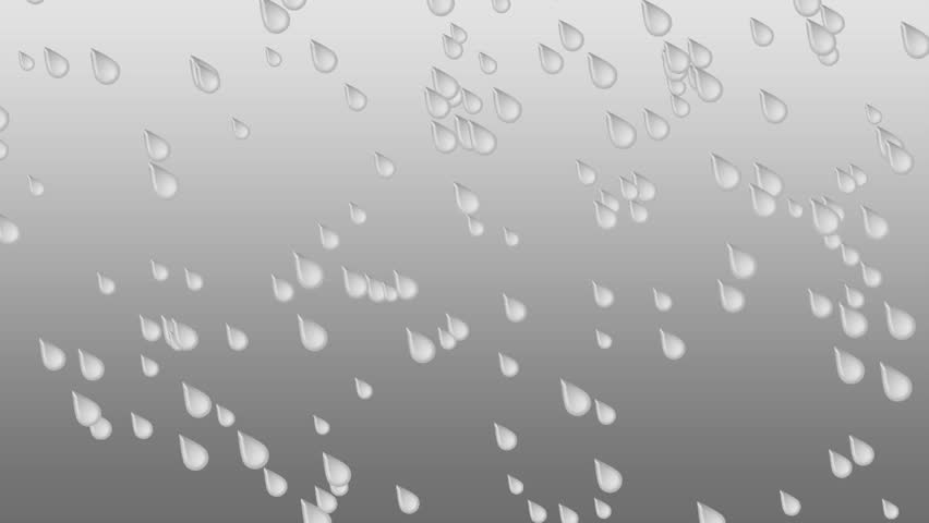 Infinite loop of falling rain, HD cg animation