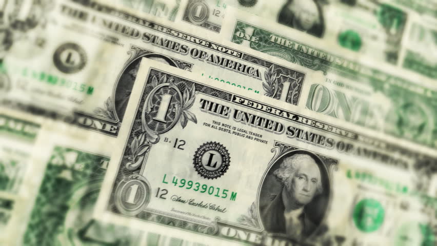 U.S. One Dollar Bills Background