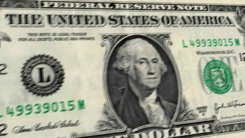 U.S. $1 Dollar Bill Explodes HD
