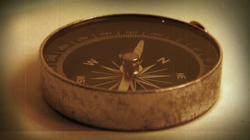 Antique Compass macro close-up