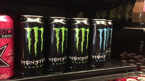 Scottsdale,Az,USA. 6.15.16. Monster Energy is an energy drink introduced by Hansen Natural Corp in April 2002, known for supporting many extreme sports events such as BMX, Speedway and eSports.