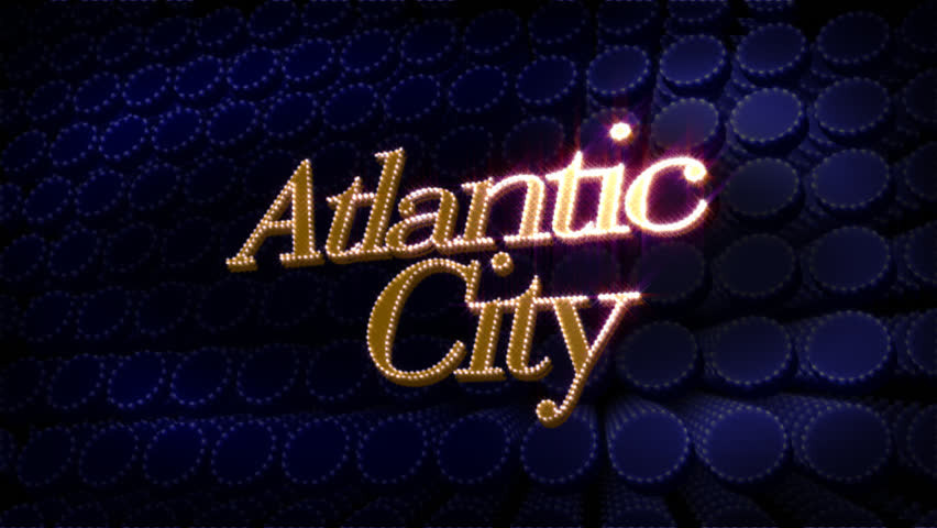 Atlantic City Glitz Sparkle Text
