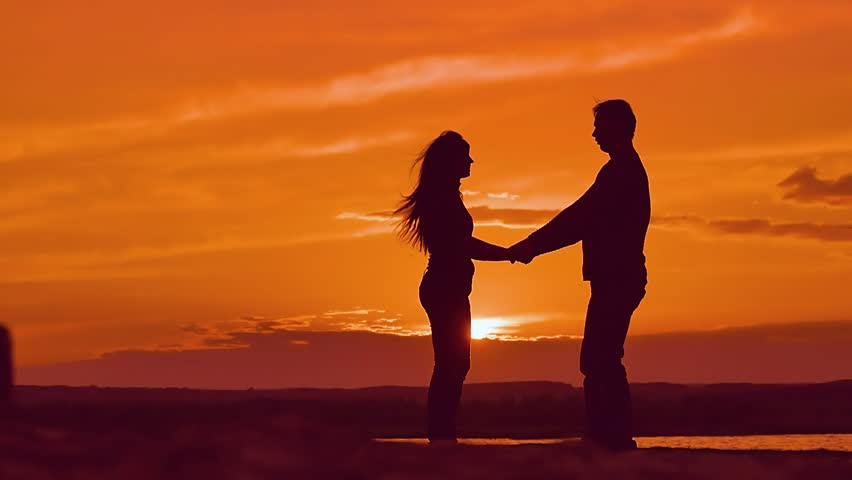 At Sunset Girl And Boy Stock Footage Video 100 Royalty Free Shutterstock