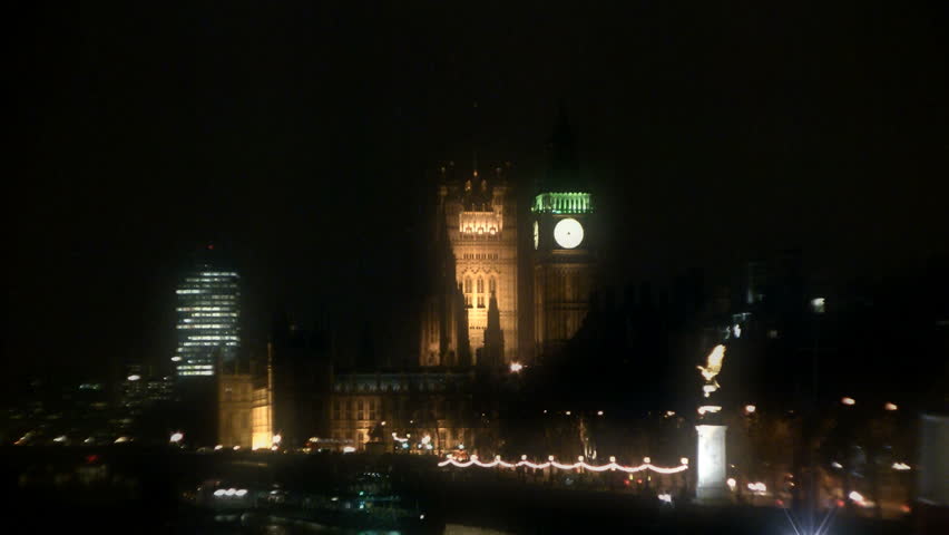 Big Ben Clock Tower at Night London, England