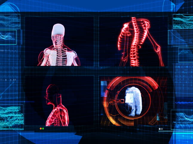Medical Scan X-Ray Technology Data HD Loop