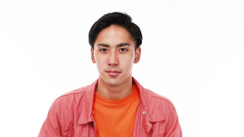 Smiling Asian man