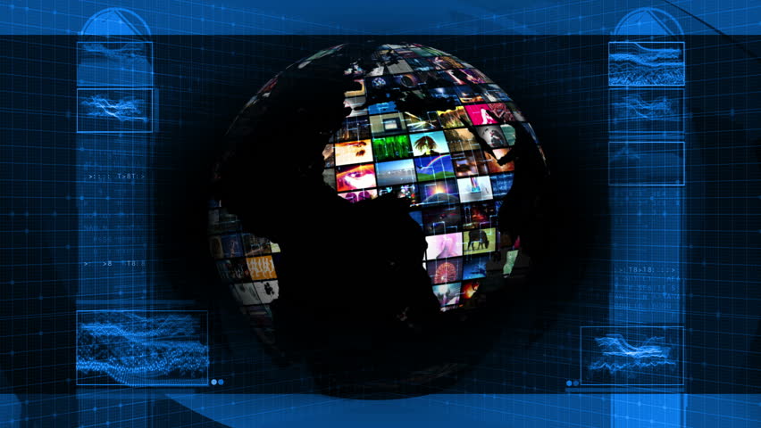 Global News Media Technology Graphics