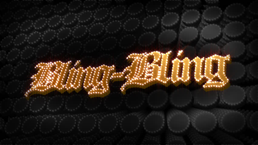 Bling-Bling Glitz Sparkle Text