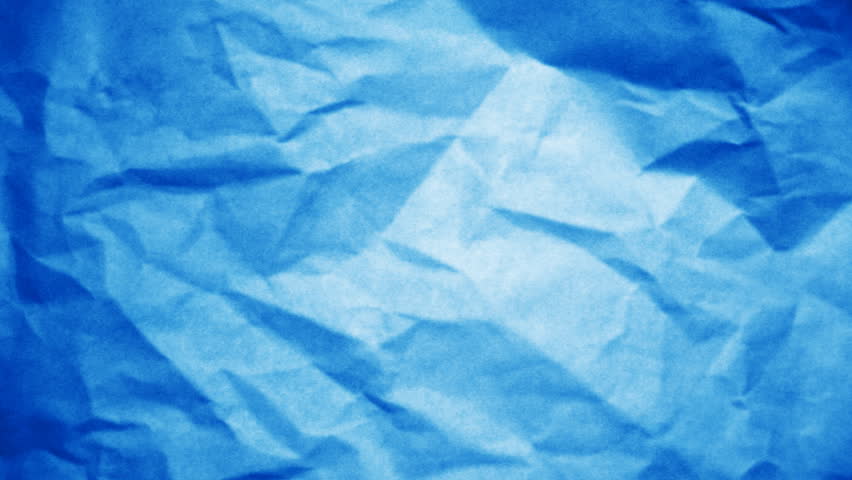 Blue Paper with Crumpled Texture Background