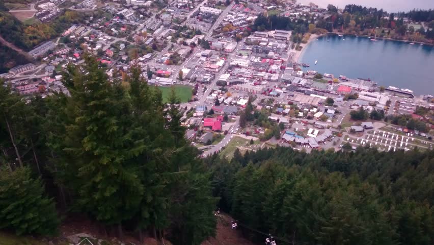 Scenic view from the top of Queenstown