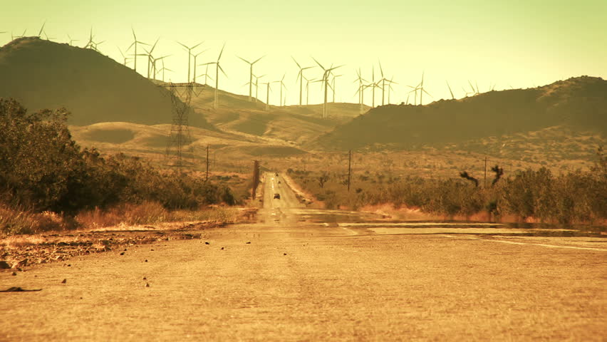 Desert Road and Wind Farm