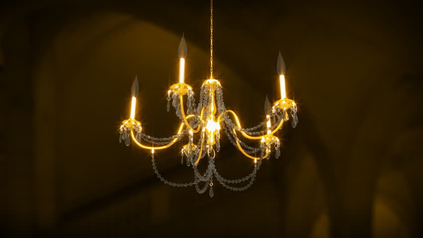 Chandelier Rotating 3D Animation