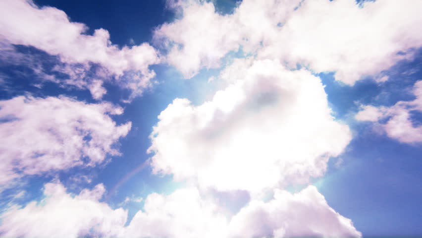 Clouds and Sun Rays Shine