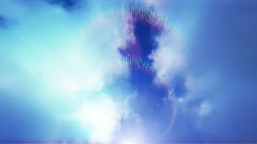 Clouds and Sun Rays Shine