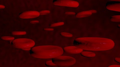 Malaria disease. Animation of infection mechanism of malaria in blood cells. Tropical disease.