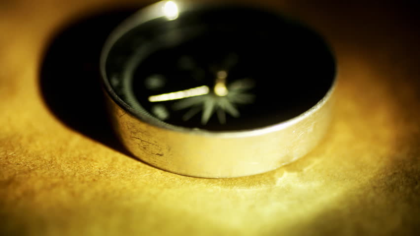 Antique Compass macro close-up