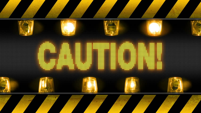Caution - Industrial Barricade Warning Lights