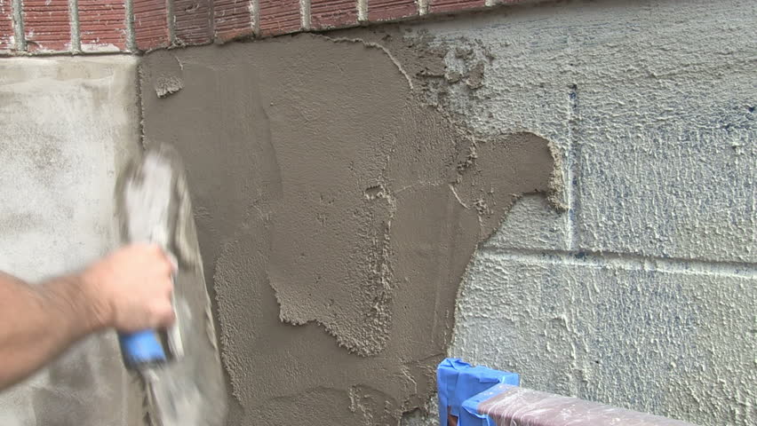 Stucco Application on Wall