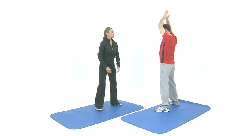 Sport exercise for two jumping jack