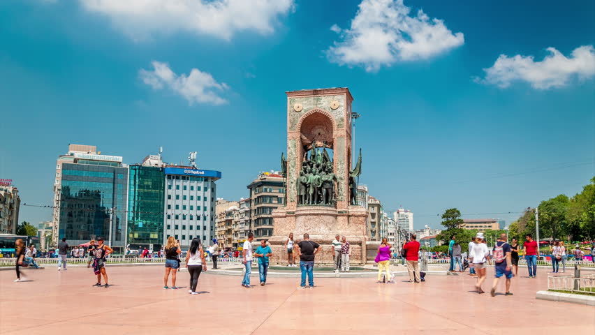 Istanbul. Republic monument on Taksim square