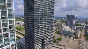 Panoramic video of Downtown Miami Florida