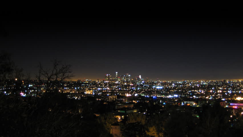 Los Angeles City Skyline at Night