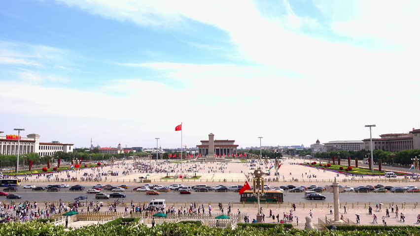 Tiananmen Square, one of the world