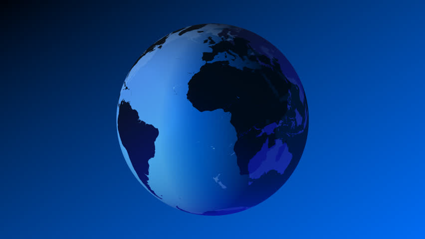 Earth 3D Blue Globe