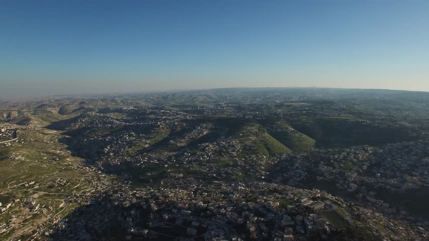 Jerusalem - Hills overview up to Dead sea