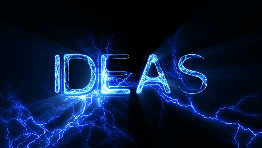 IDEAS Word Text Animation with Electrical Lightning