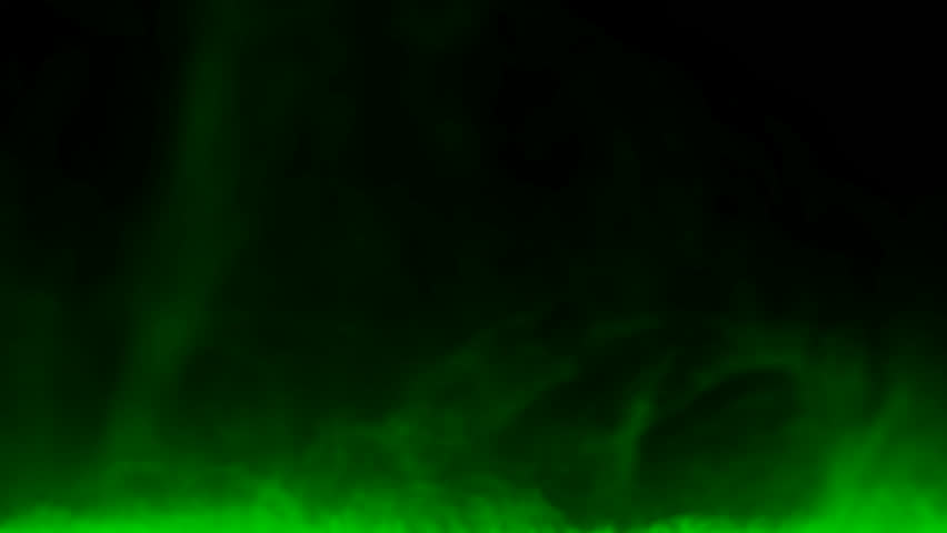Animated Glowing Green Smoke or Stock Footage Video (100% Royalty-free