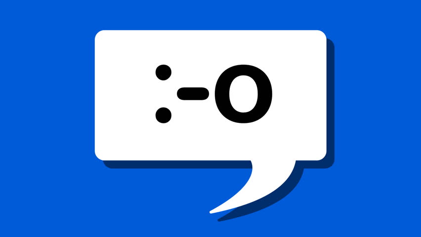 Text Messaging - Emoticon Chat Bubbles