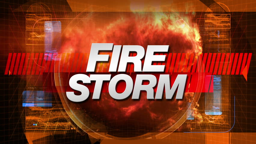 Fire Storm - Broadcast Title TV Graphic