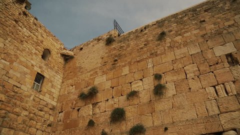 View of a Western wall in Jerusalem. Israel, cca. 2015