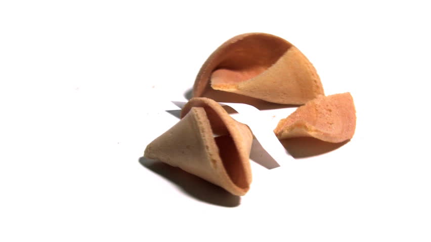 Chinese Fortune Cookie opened