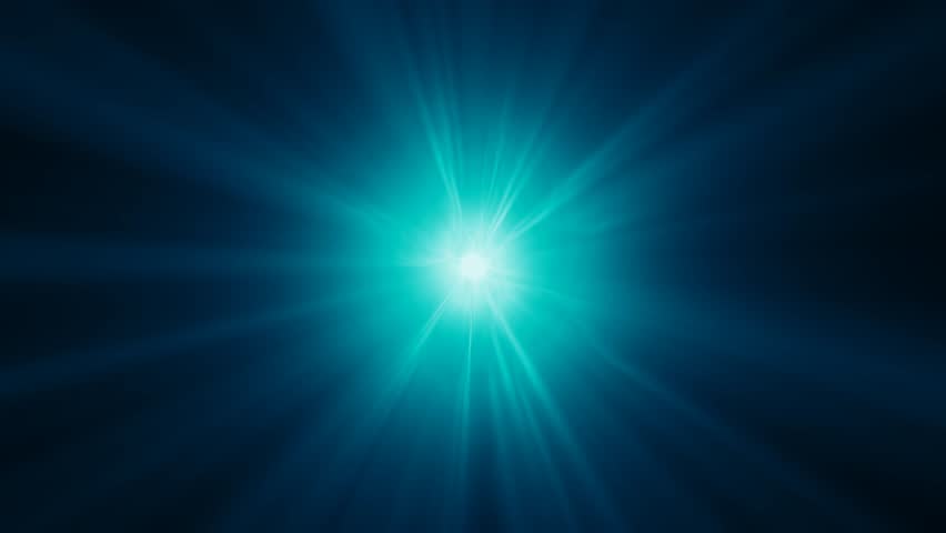 Blue Rays of Light Flare Stock Footage Video (100% Royalty-free