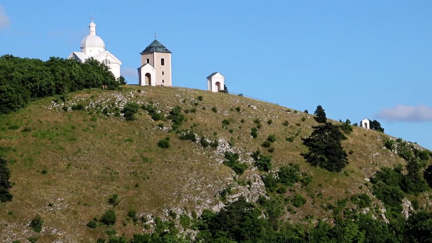 Chapels on the Holy Hill in Mikulov, Czech republic