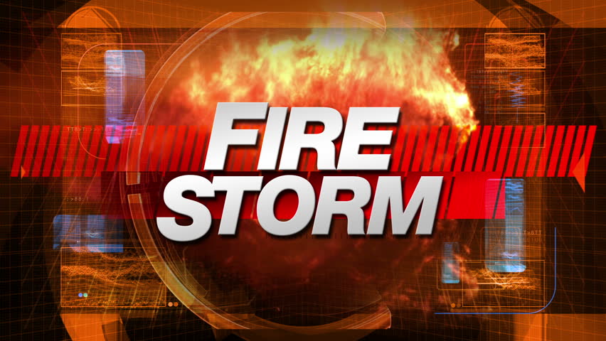 Fire Storm - Broadcast Title TV Graphic