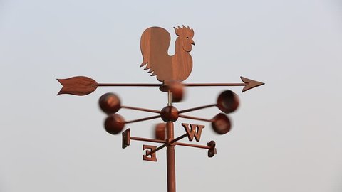 Chicken wind chime moving