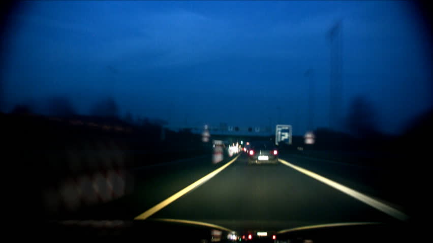 Germany Tunnel Night Traffic