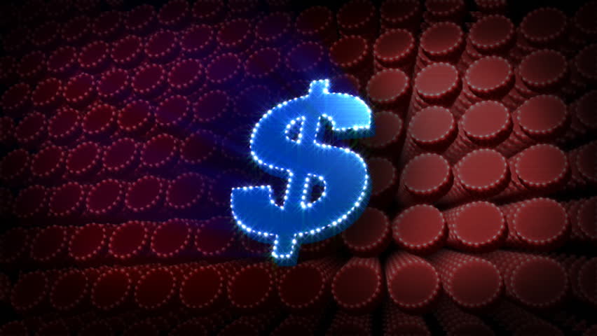 $ Dollar Symbol Glitter Sparkle Text
