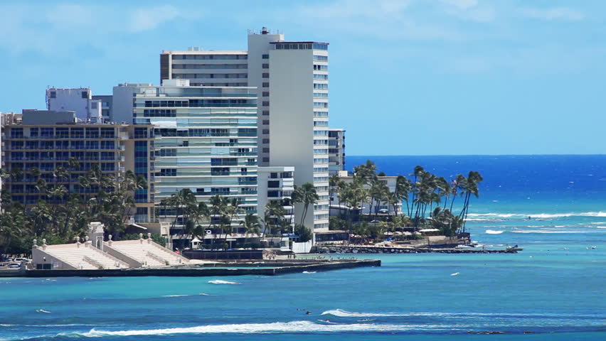 Tropical Beach Resort Paradise - Waikiki, Hawaii