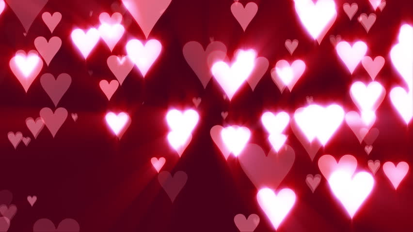 Hearts of Love Pink Background