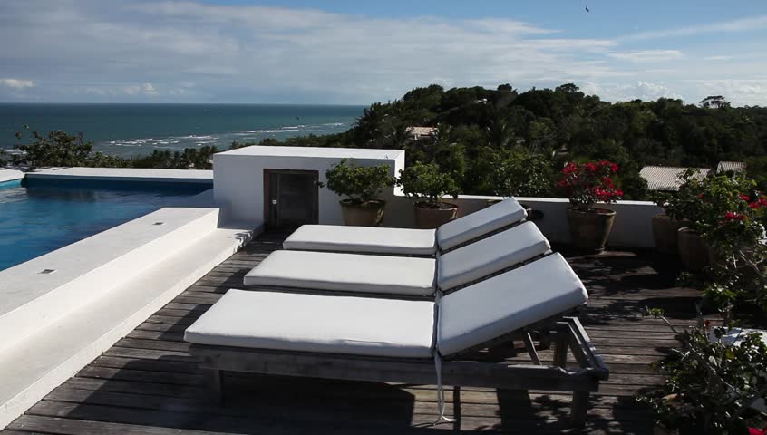 Spa swimming pool with sea view in Arraial d'Ajuda, Brazil 